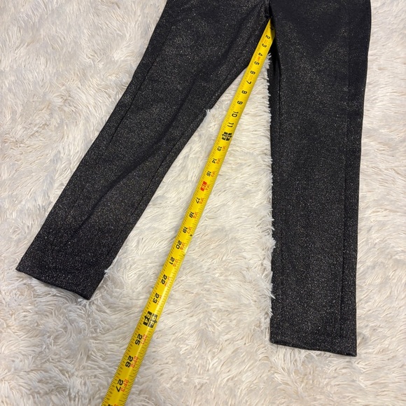 LOFT PETITES Silver Metallic Dress Stretch pull on Pants Skinny Legging MP - Picture 2 of 9